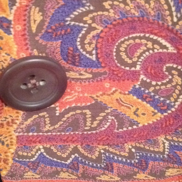 Paisley Liz Clairbone  blazer with great color - Picture 5 of 8